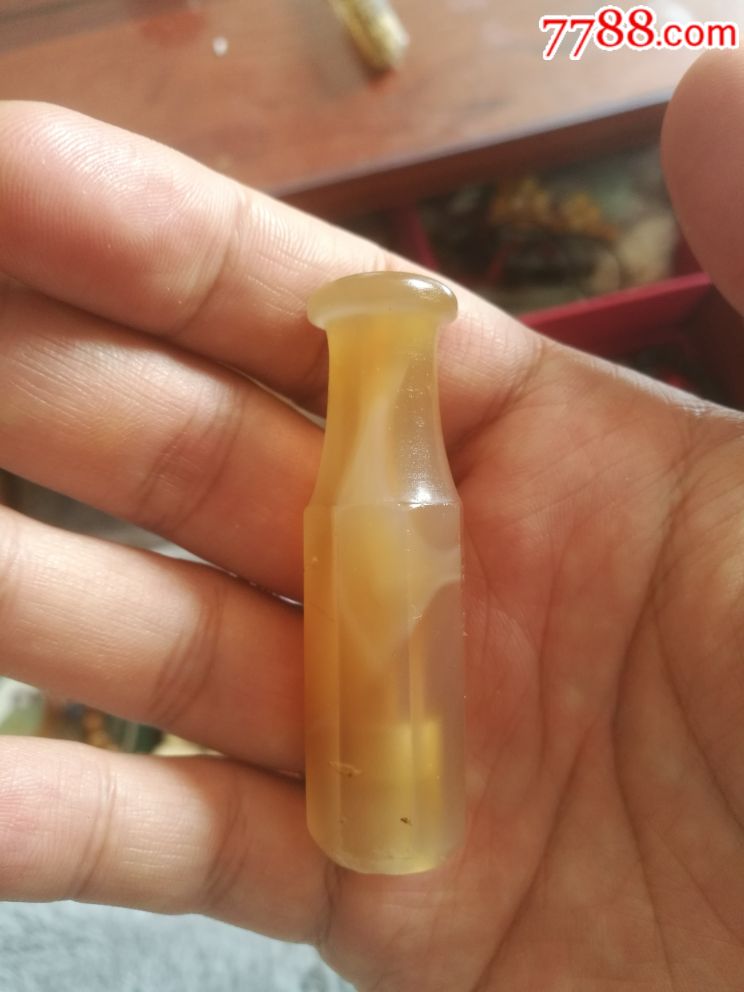 清代老烟嘴老玛瑙烟嘴八棱烟嘴老八棱烟嘴