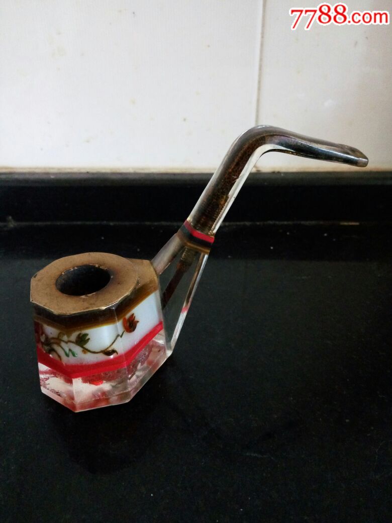 全手工内雕花有机玻璃烟斗