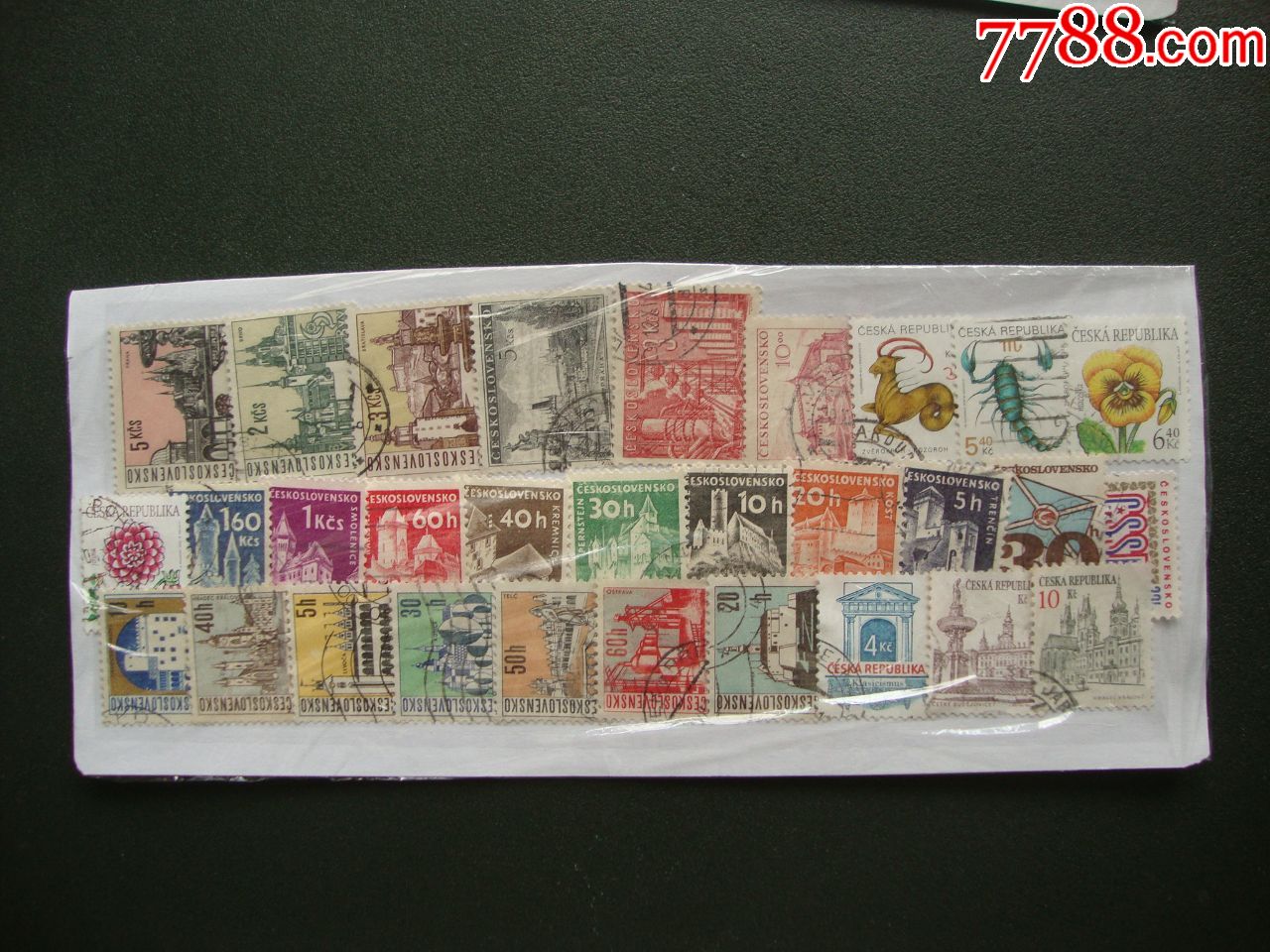外国邮票中小票1纸板