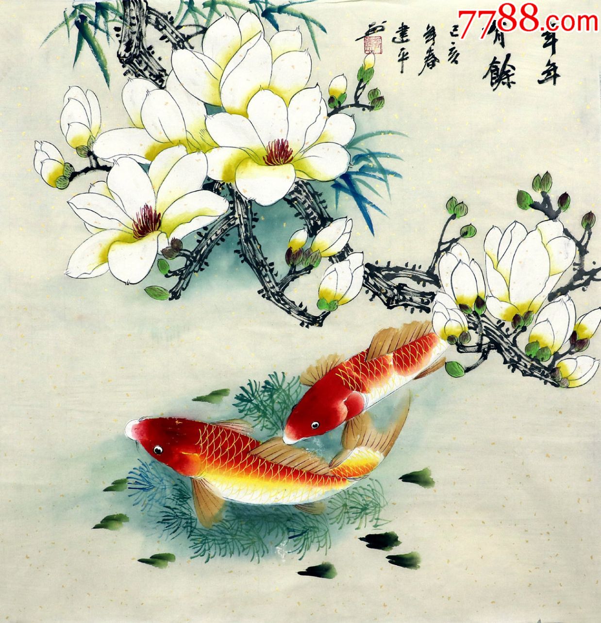 张建平·四尺斗方工笔鱼52