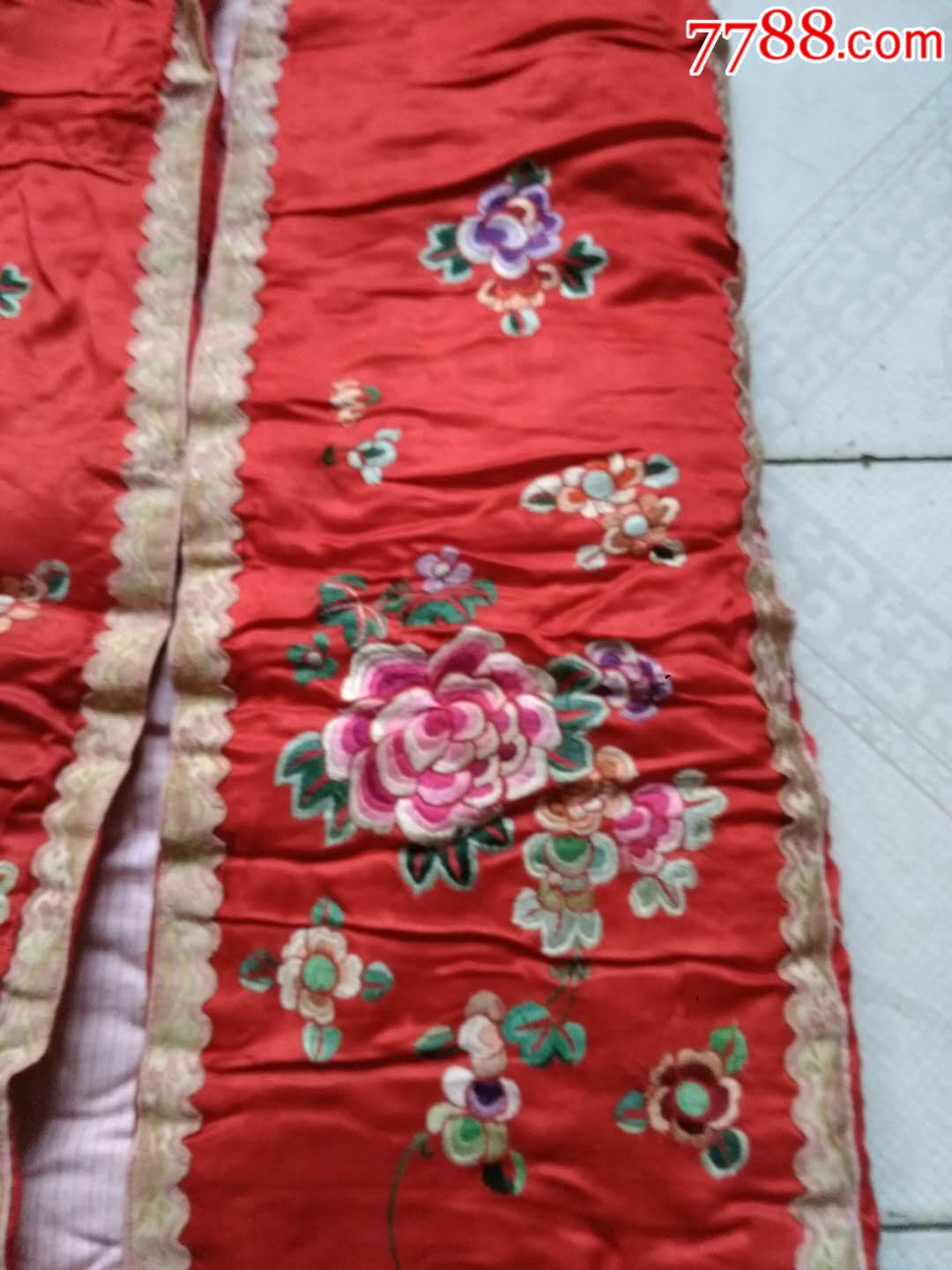 民国儿童刺绣棉披风(保老保真)