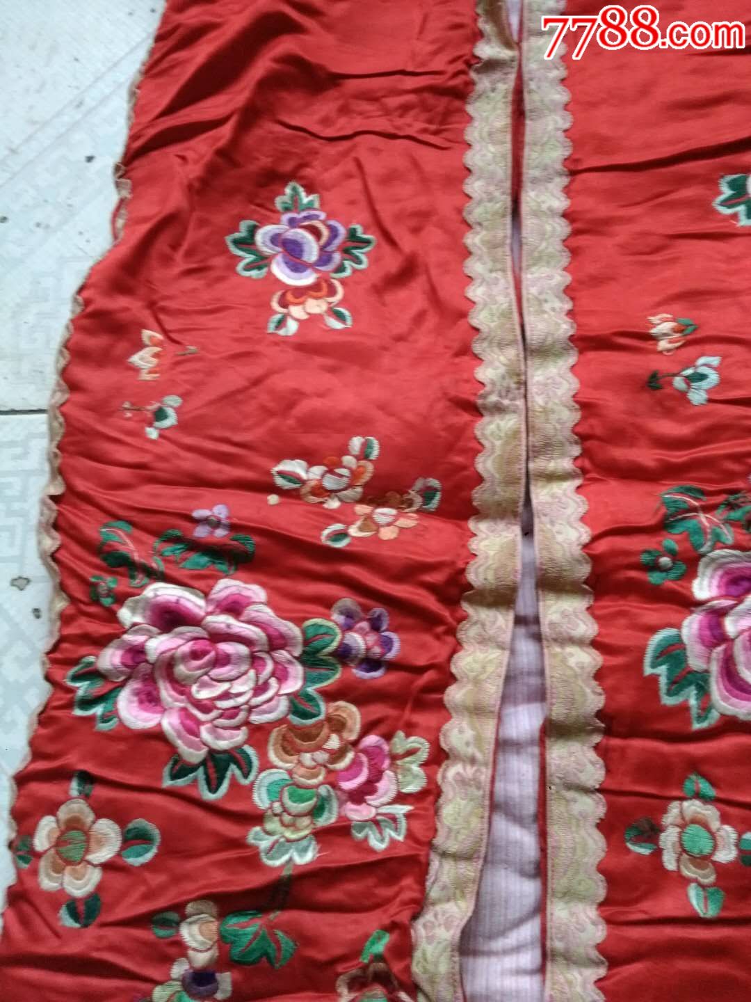 民国儿童刺绣棉披风(保老保真)