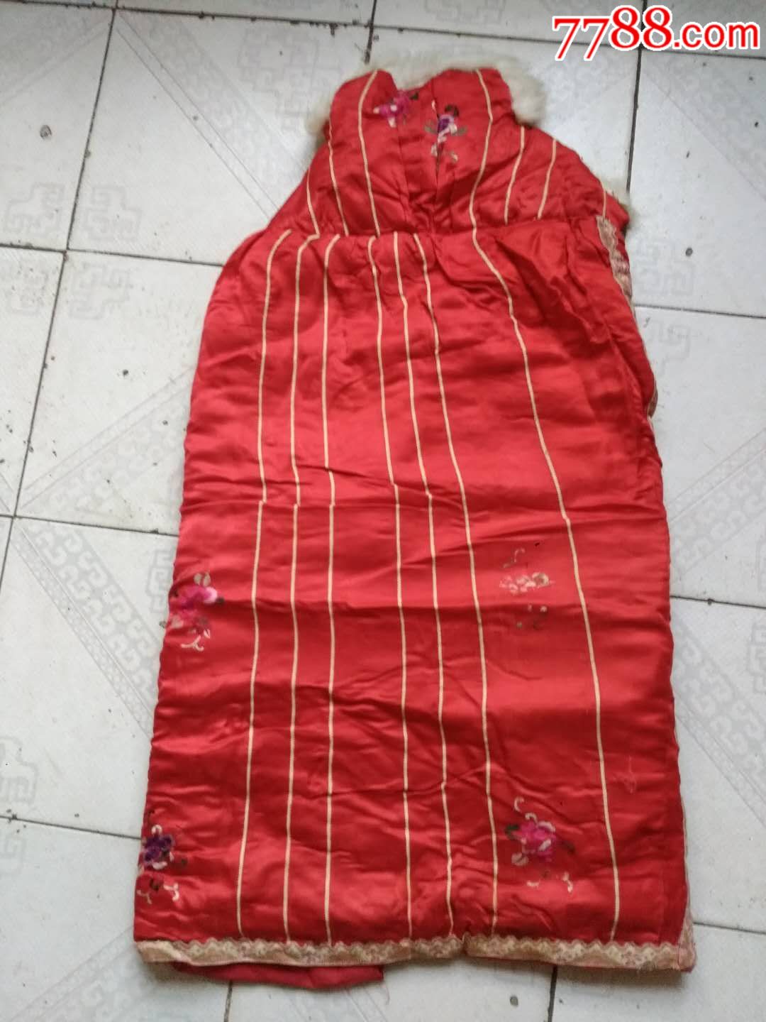 民国儿童刺绣棉披风(保老保真)