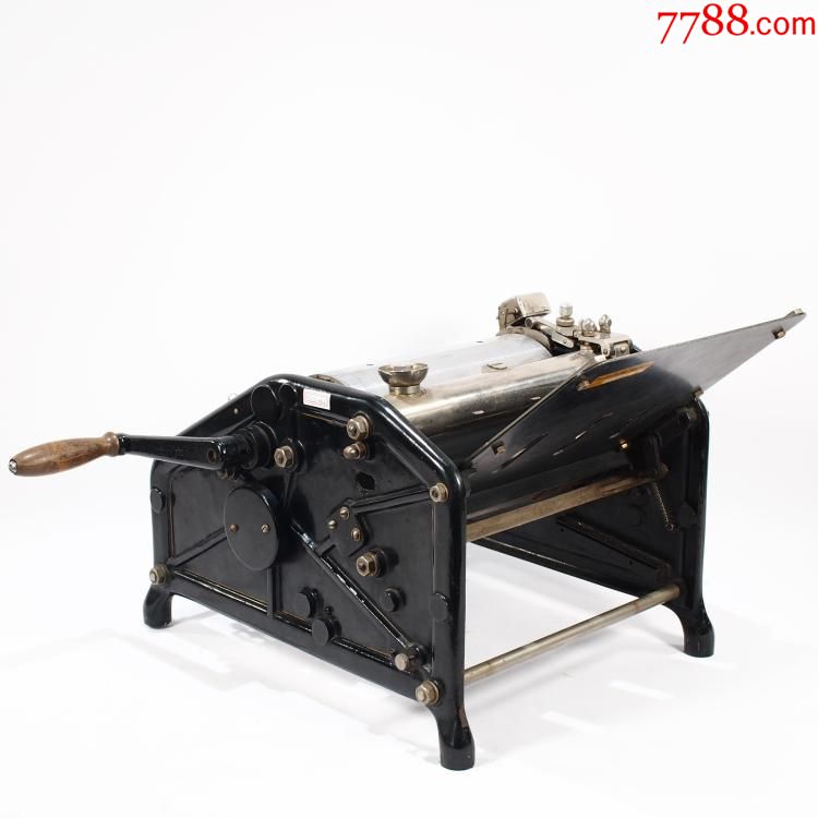 古董意大利ormig老式油墨印刷机手摇油印机二手速印机摆件收藏-油印机