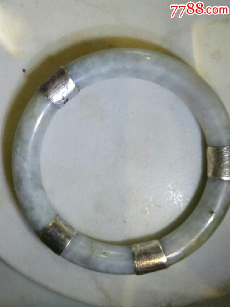 银包老玉镯,有老裂如图