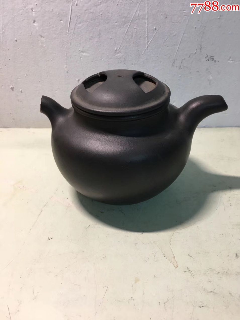 民国名家强义海作捂灰紫砂壶