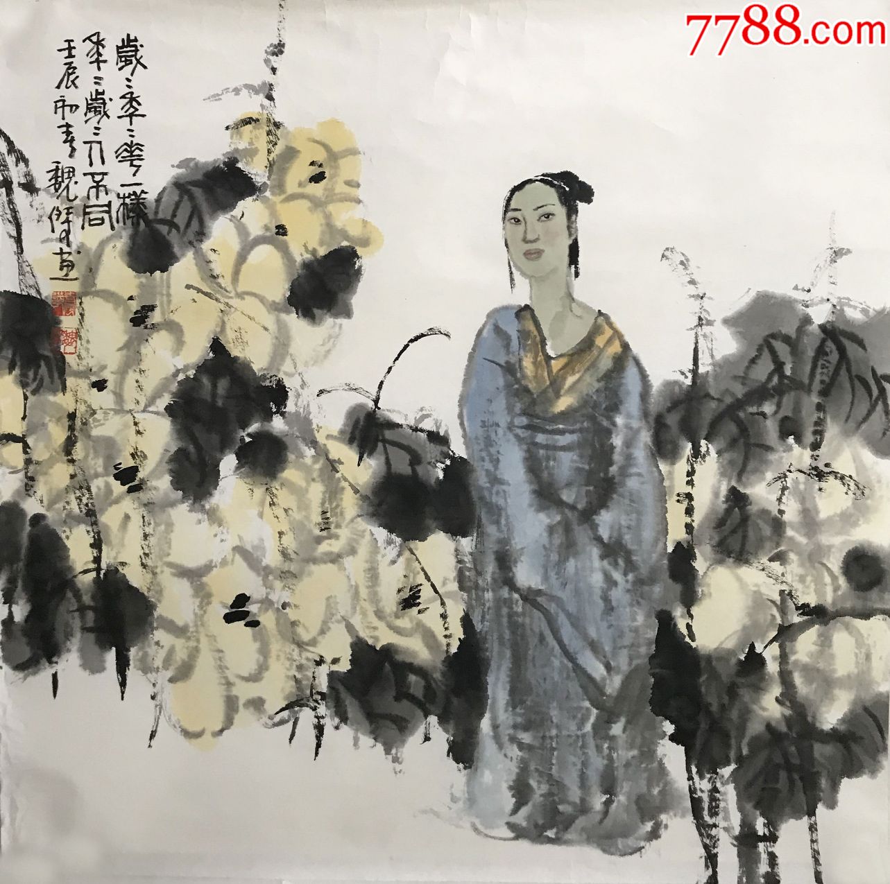 【真迹】魏杰/江西美术家协会会员,安义书画家协会秘书长人物画作品29