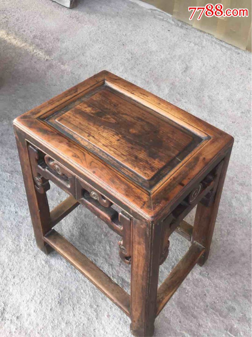 凳,黄榉木.单只,清末.牢固,做工精致吧?