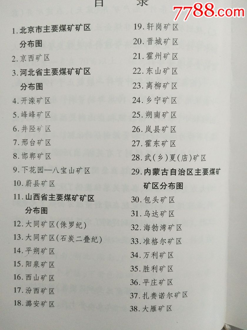 中國煤礦主要礦區圖集上中下