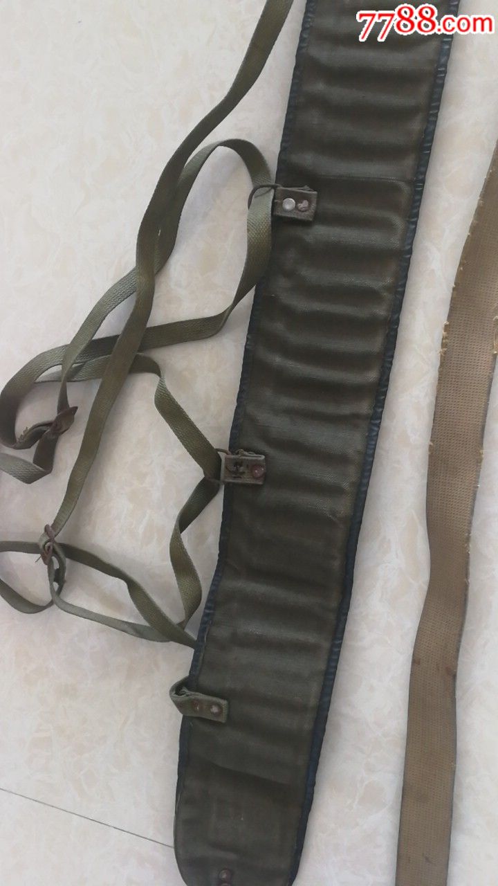 老猎帆布弹袋长90厘米腰带一个