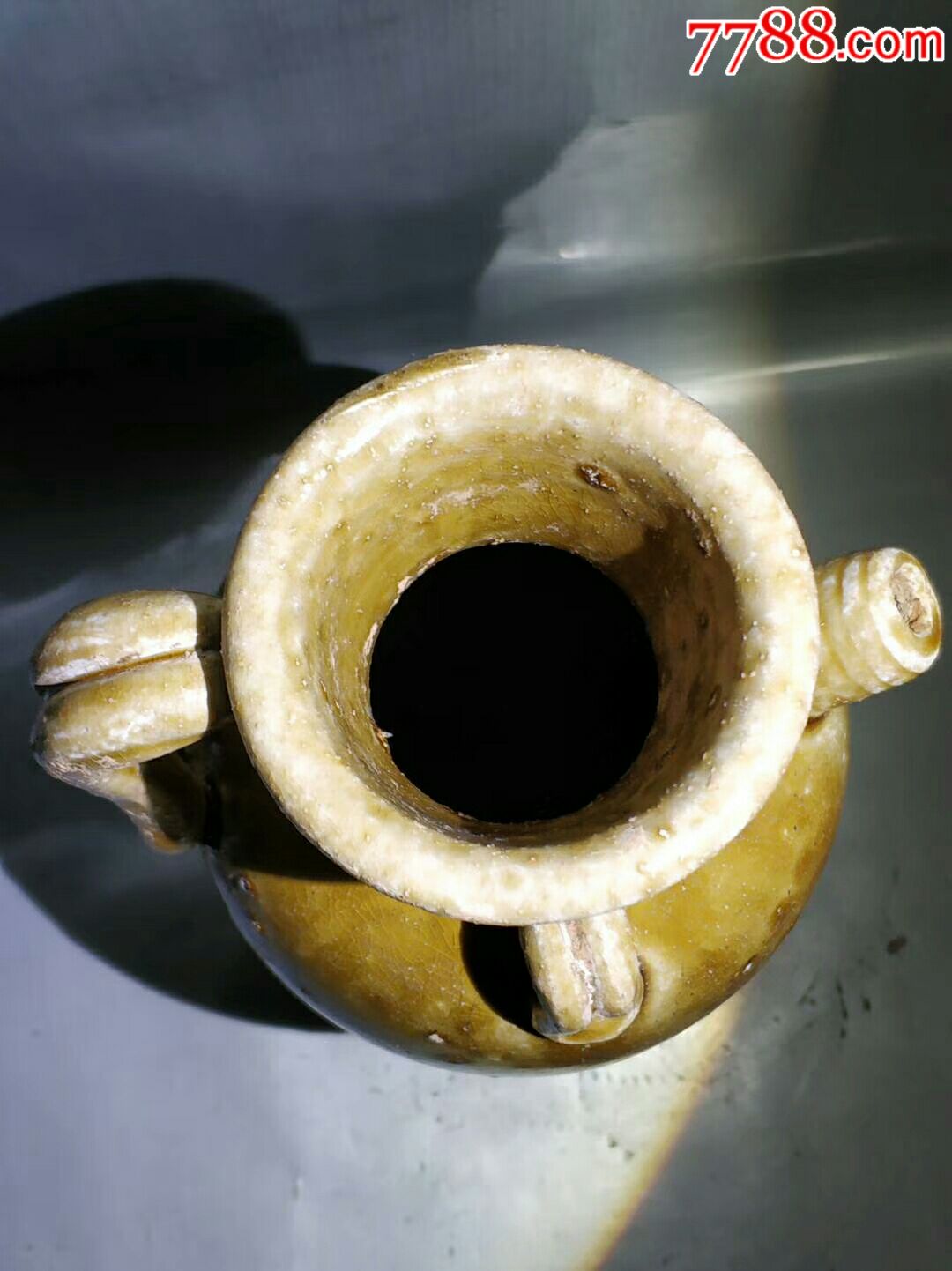 明代邢窑黄釉执壶