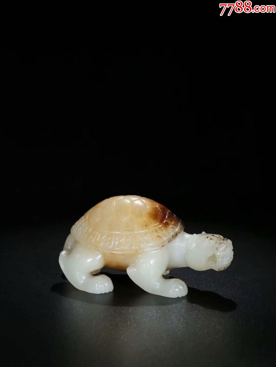【清和田玉乌龟雕件】