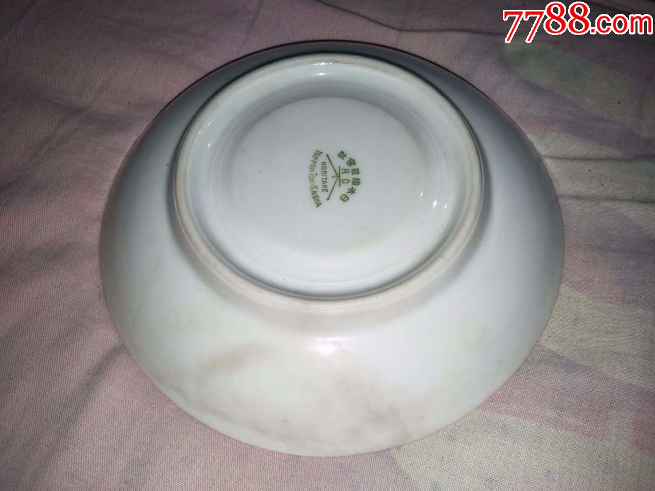 日本鬼子瓷:日本陶器会社款:贴花小盘子