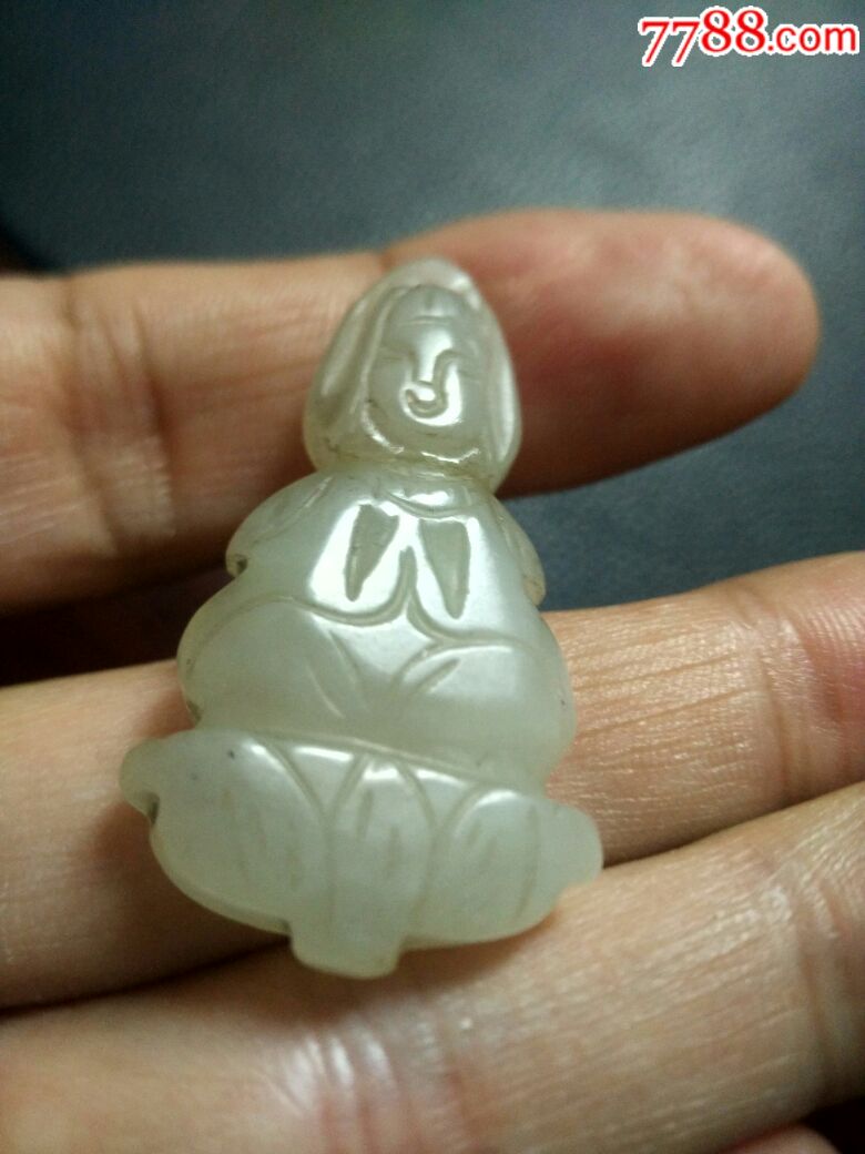 辽金老玉佛观音