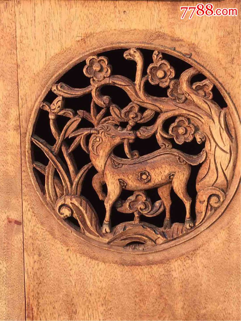 清代核桃木两屉柜桌,品相完好保存完整,雕刻精美,已清理,清水皮壳