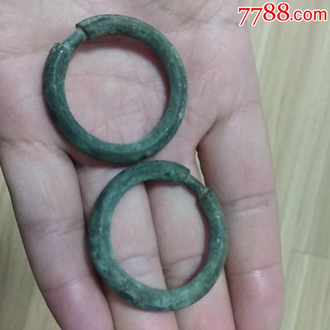 辽金时期带工铜环一对_铜杂件【记忆一九八零】_第6张_7788瓷器