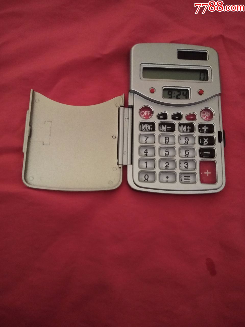 双重翻盖日历电子表 翻盖电子表计算器(全新未使用)