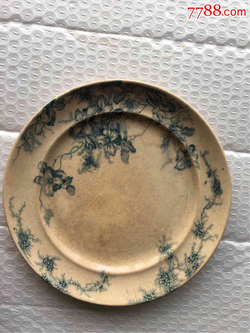 一民国时期优美画工老盘子