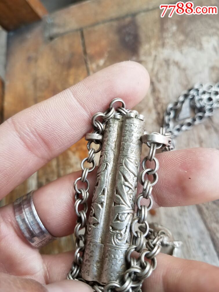 民国云南老银针筒一套_价格858.