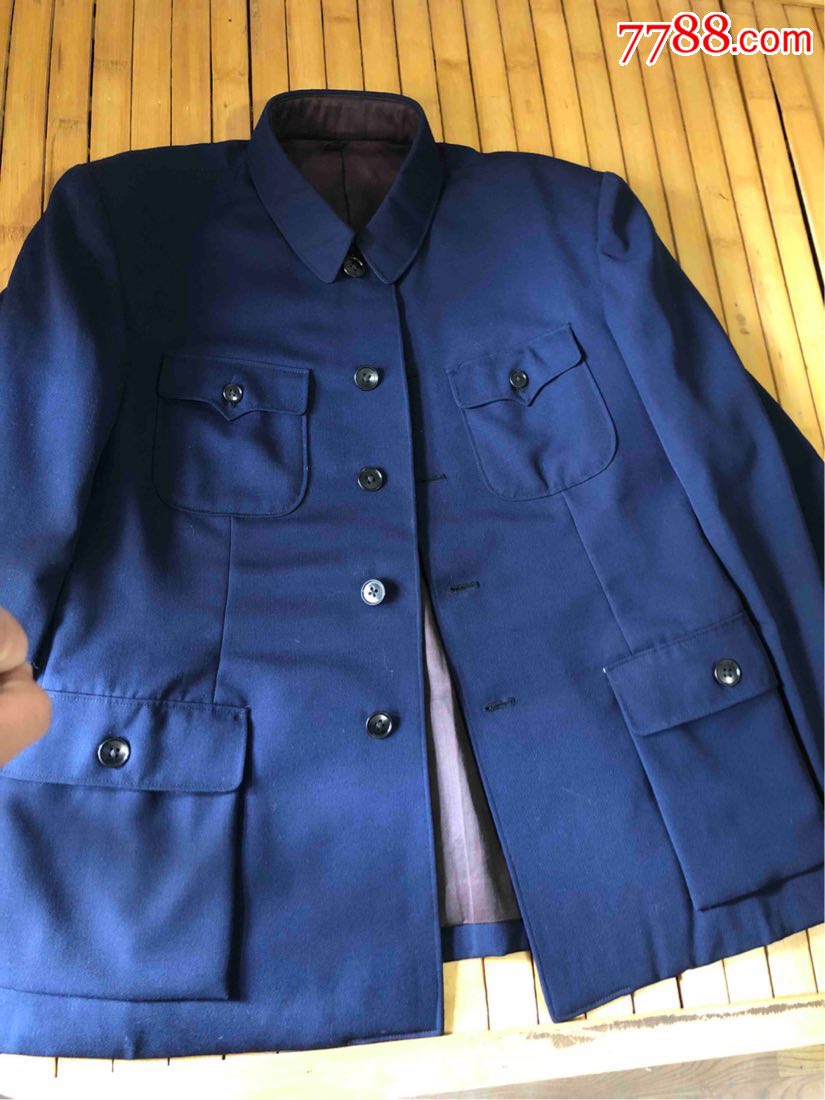 好品纯毛华达呢中山装小号