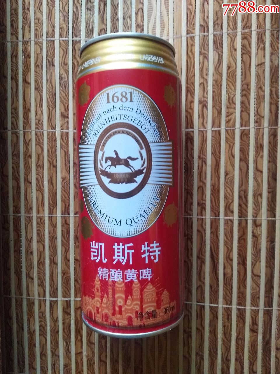 凯斯特精酿黄啤啤酒铁罐---10度--960ml---河北产