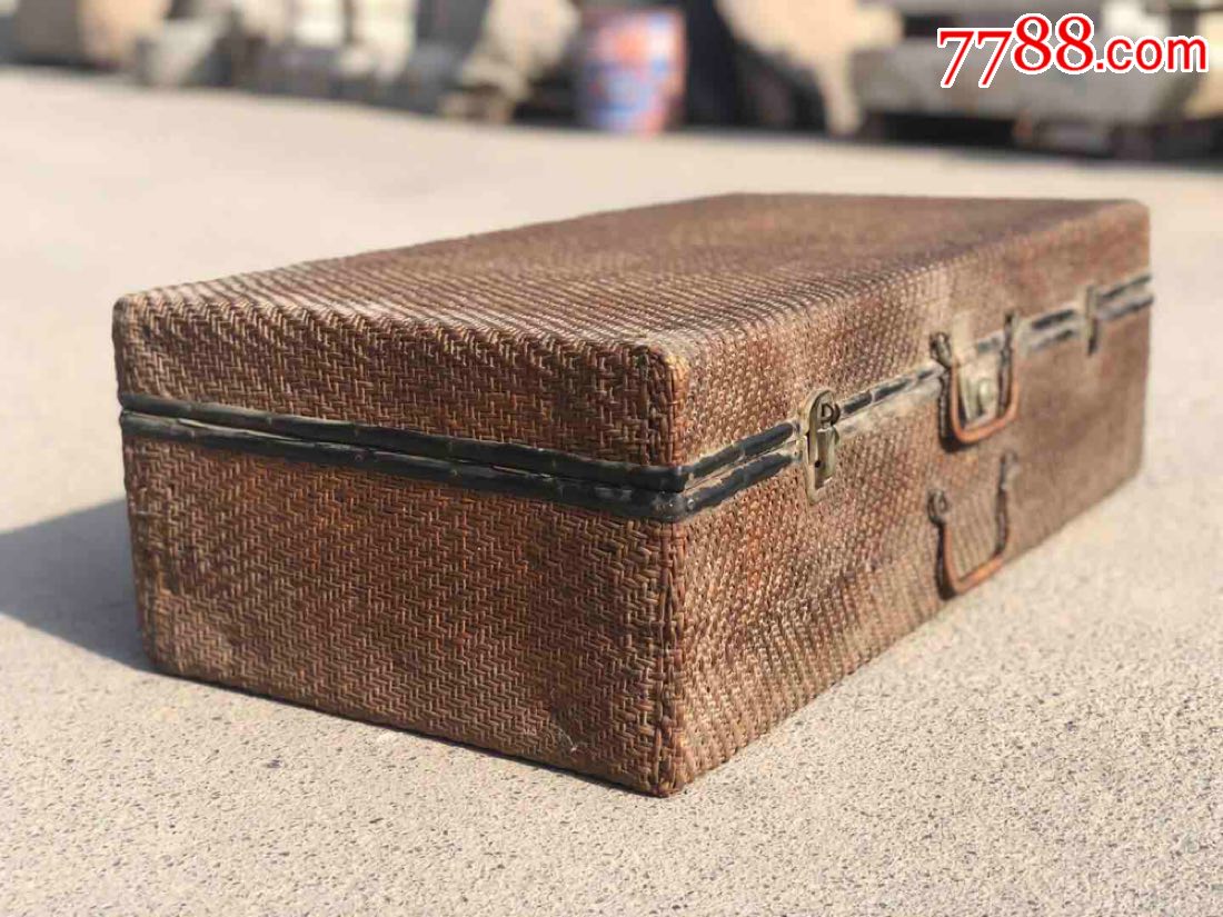 民国藤编手提箱