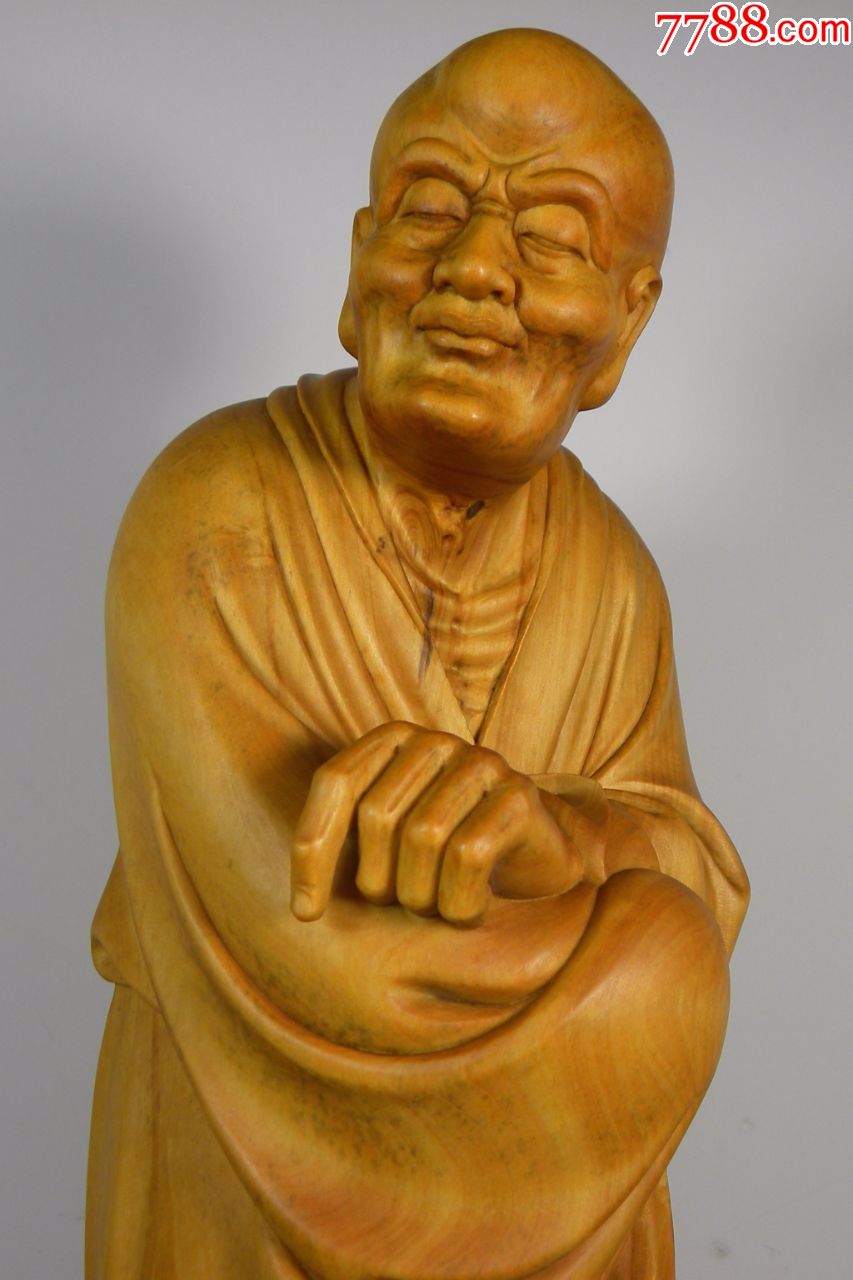 大师经典作品精品黄杨木雕――罗汉稀少