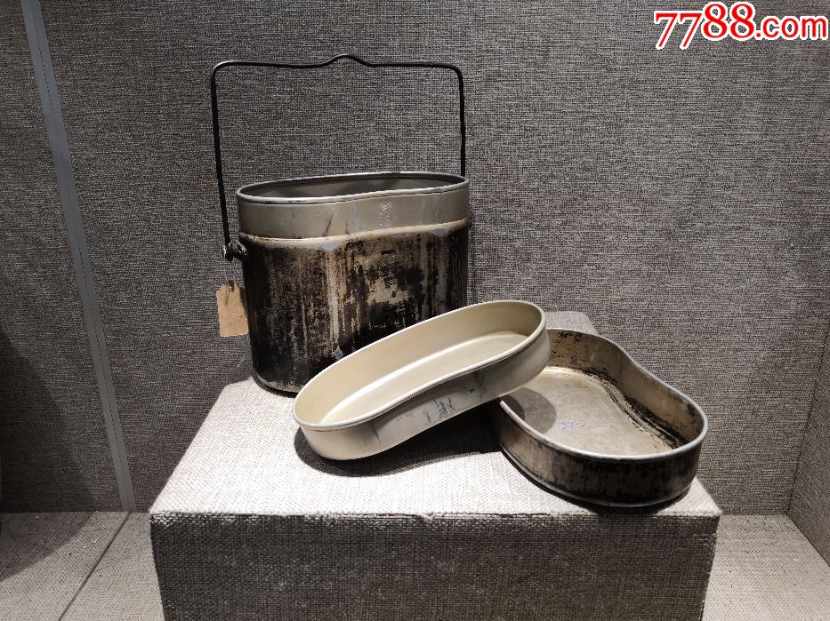 二战收藏抗战时期日军使用的饭盒原品适用爱国教育展出