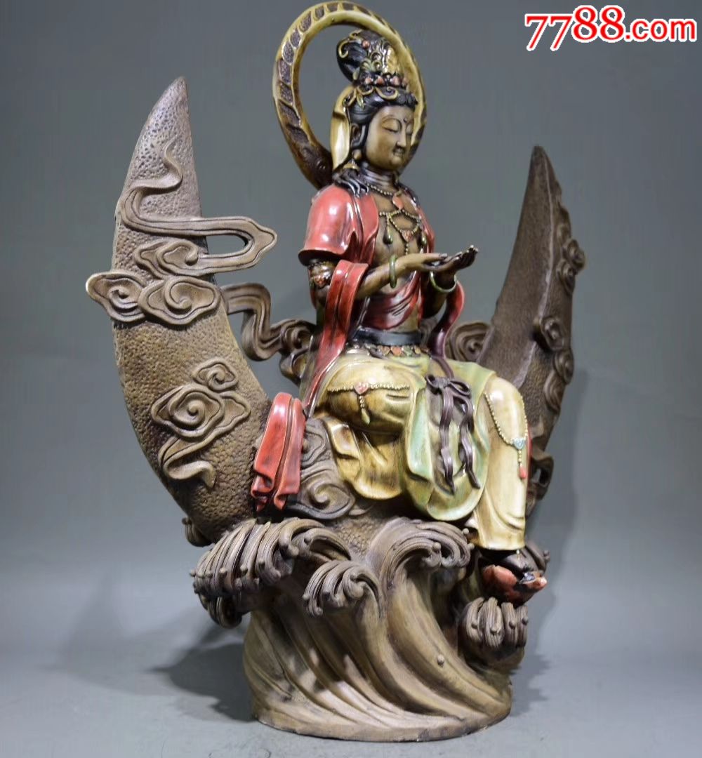 0浏览量:喜欢联系18054378615备注:清代"周恩裕"制紫砂加彩菩萨像
