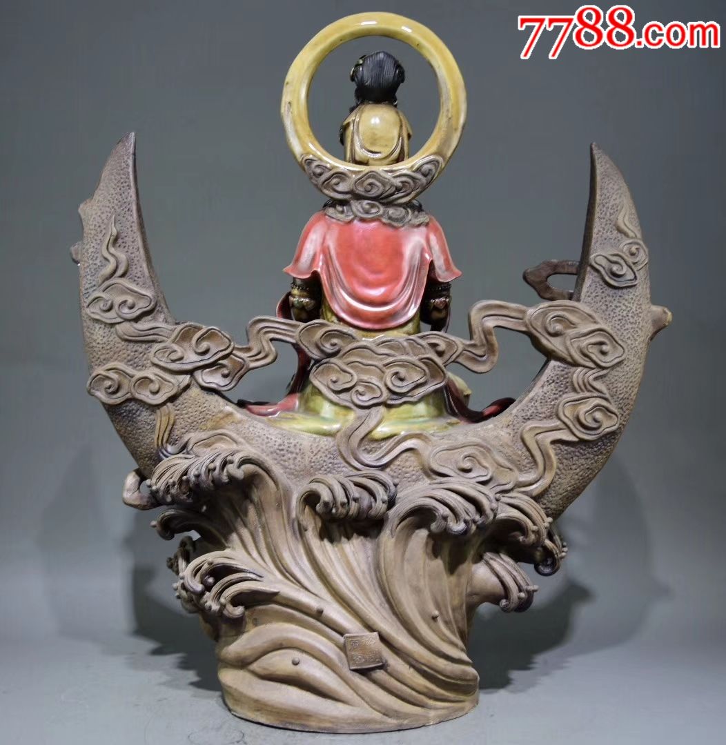 0浏览量:喜欢联系18054378615备注:清代"周恩裕"制紫砂加彩菩萨像