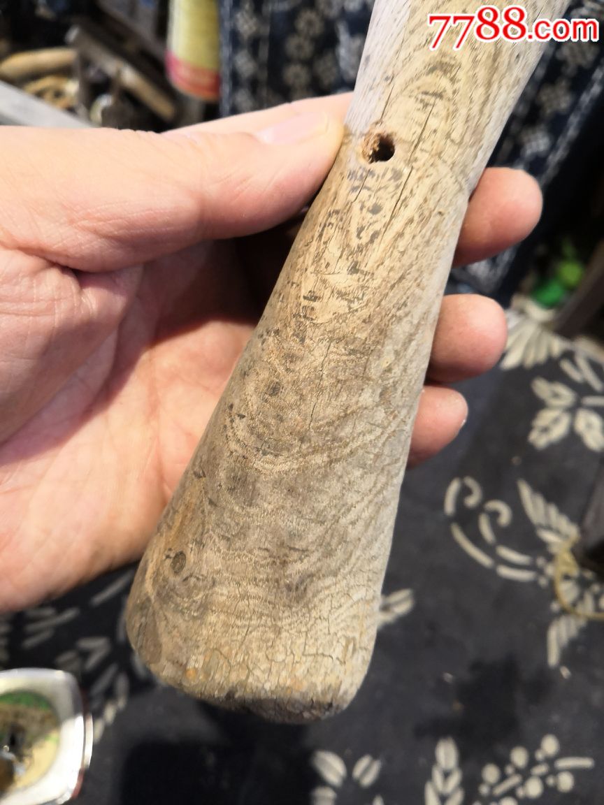 老木制缠线板子线梭子