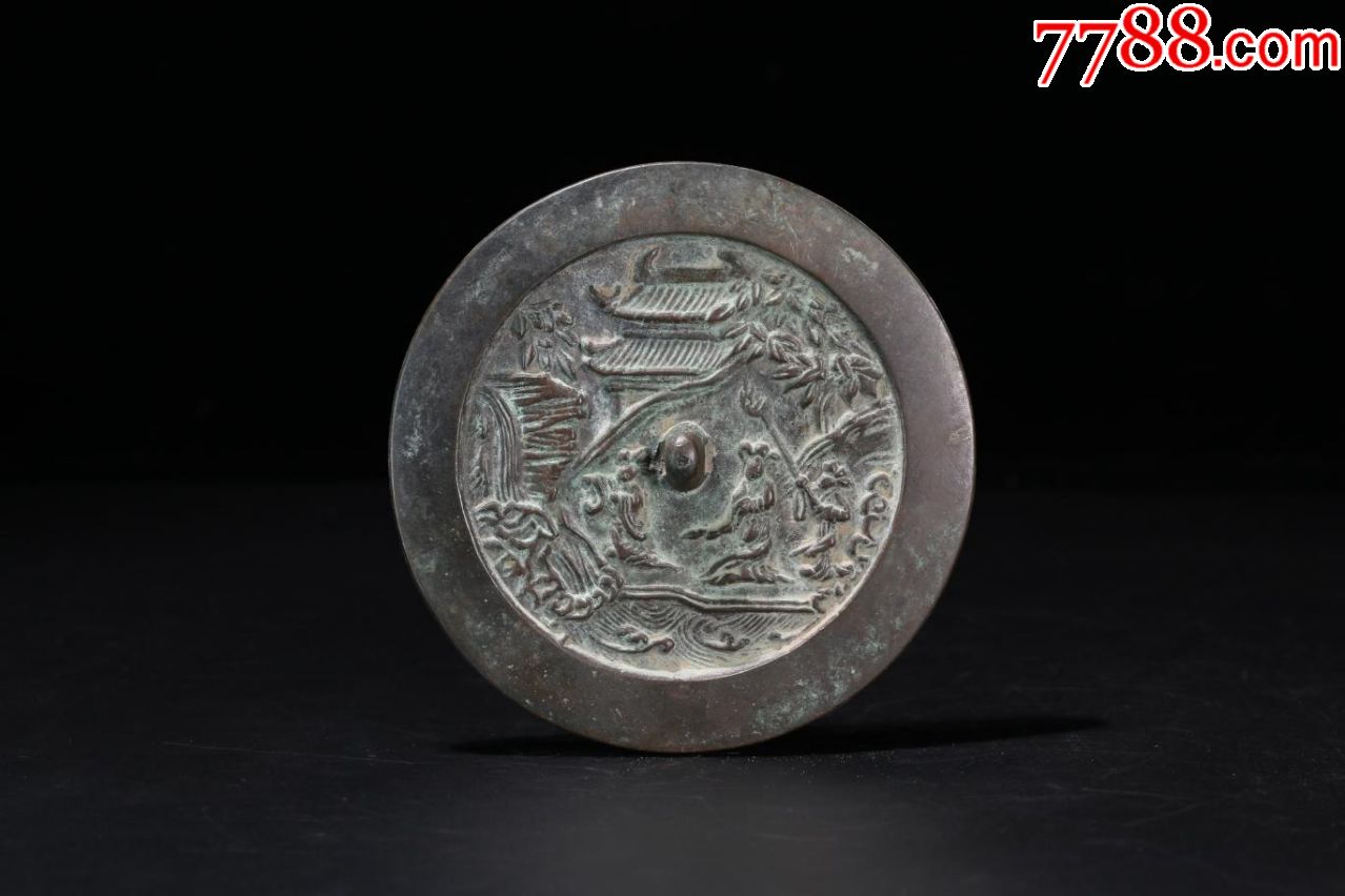 宋代人物铜镜