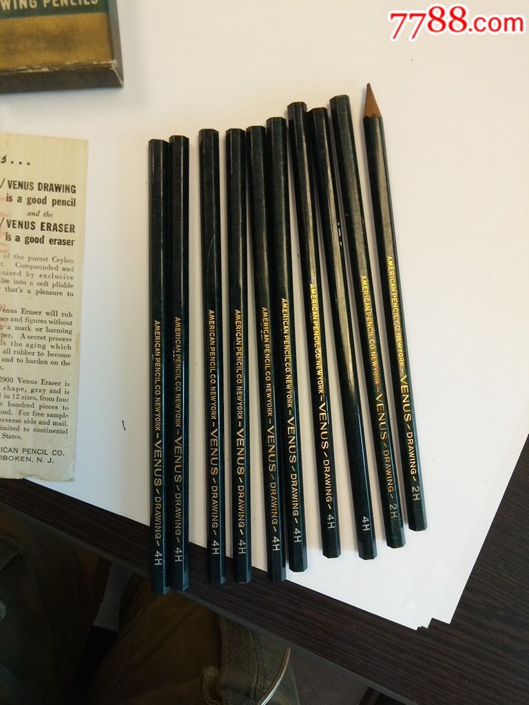 美国维纳斯铅笔,4h,-铅笔-7788收藏