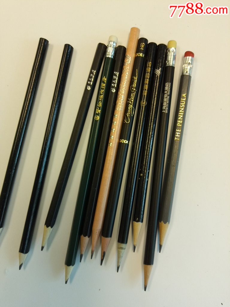 各色酒店标签铅笔