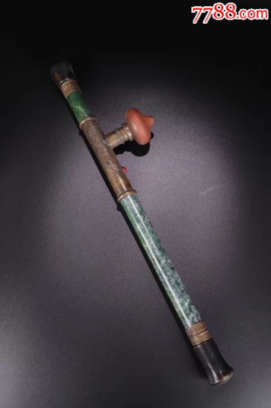 回流:【民国老翡翠烟枪】