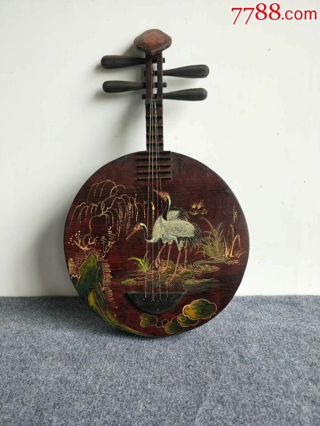 清代,大漆,月琴