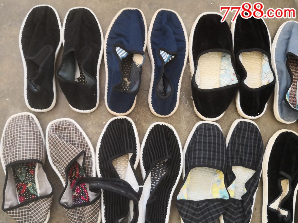 80年代左右手工拉底女式布鞋17双
