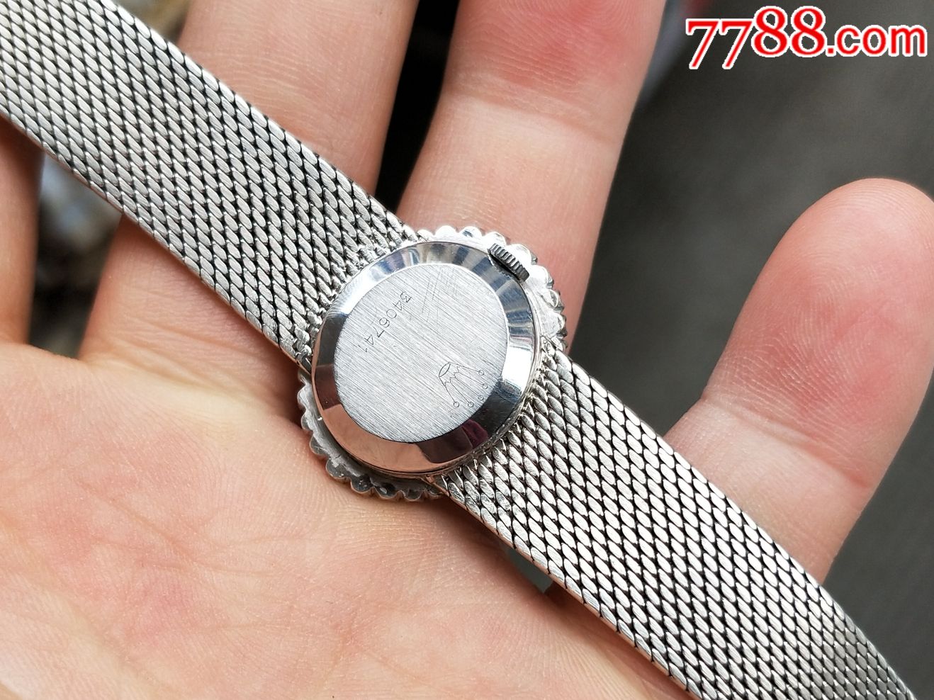 18k白金劳力士女士钻石手表