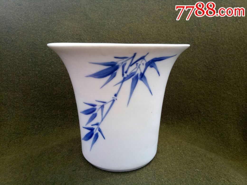 竹子图案瓷痰盂(1),青花瓷_第1张_7788青花瓷收藏