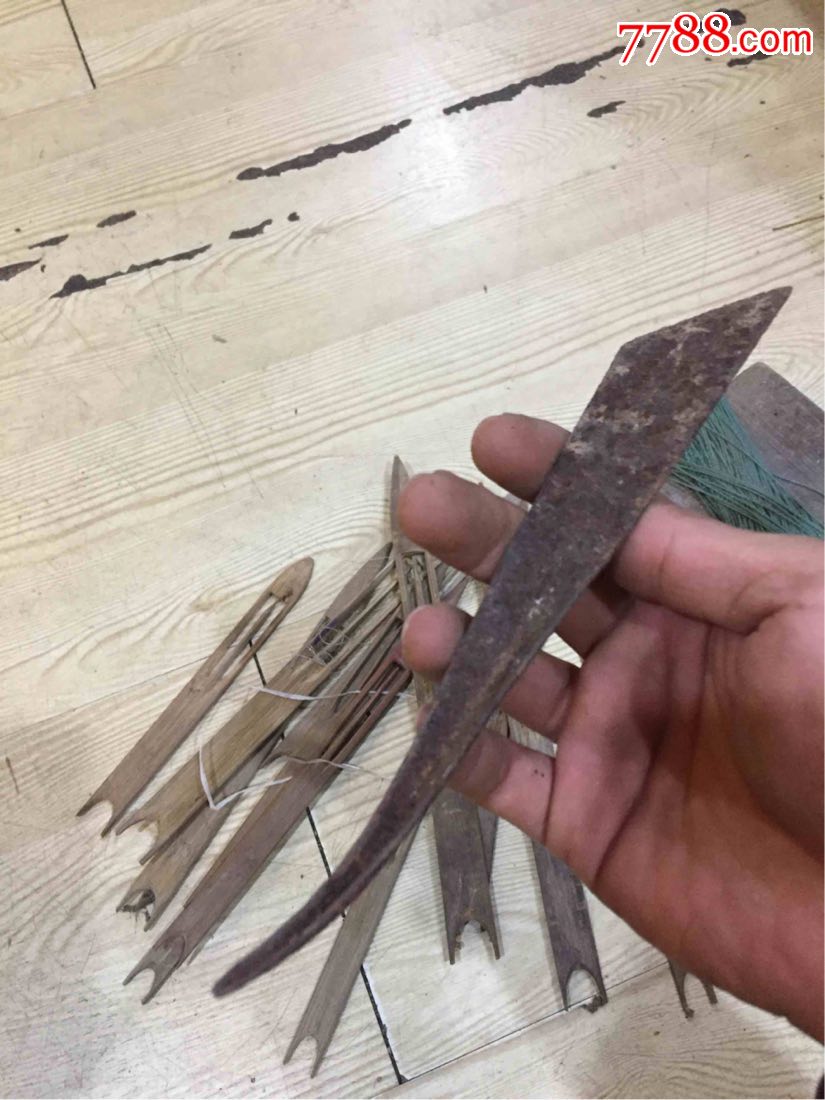 鱼网工具木梭线板一套