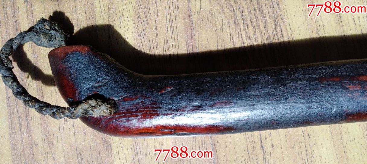 民国老家什----豆杵子(在臼里将烀熟的黄豆捣烂作大酱的木制家什,酱