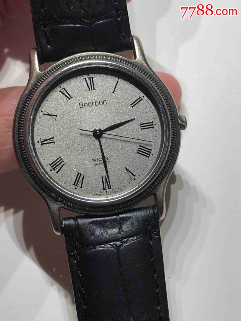 日本原装正品ricoh理光石英男表bourbon表盘32mm厚5.5mm日本售价