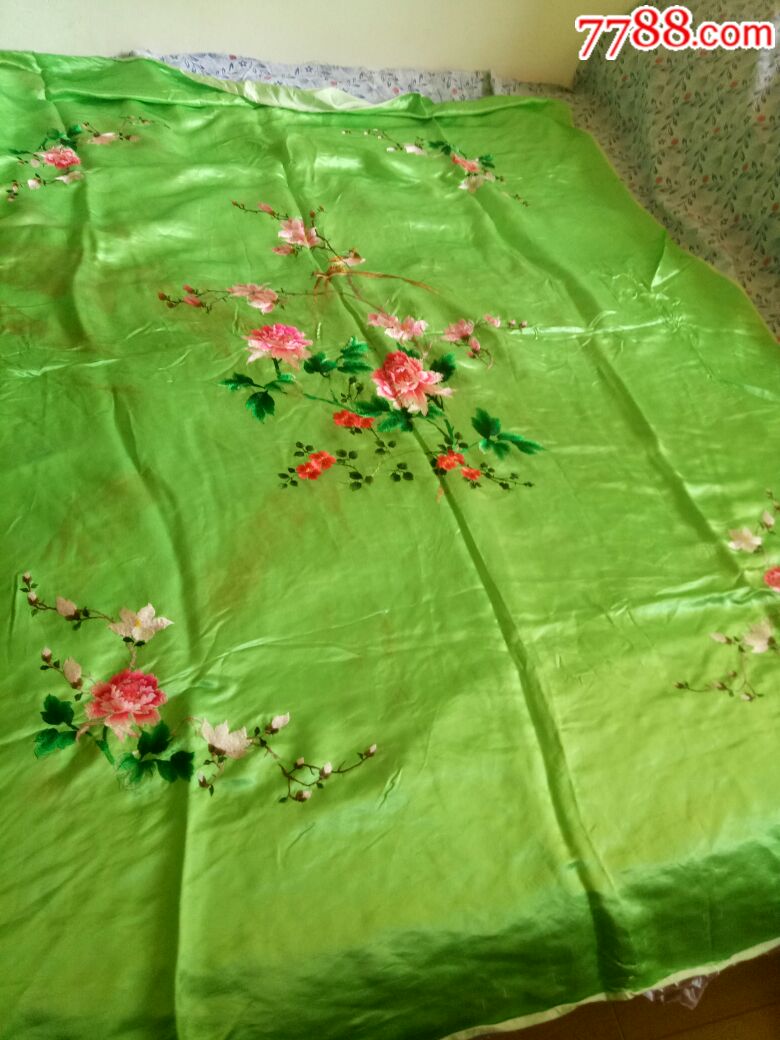 手工绣被面(真丝)