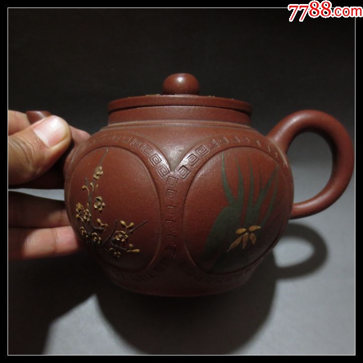 陈仲美紫砂壶收藏原矿正品紫砂壶收藏440cc左右