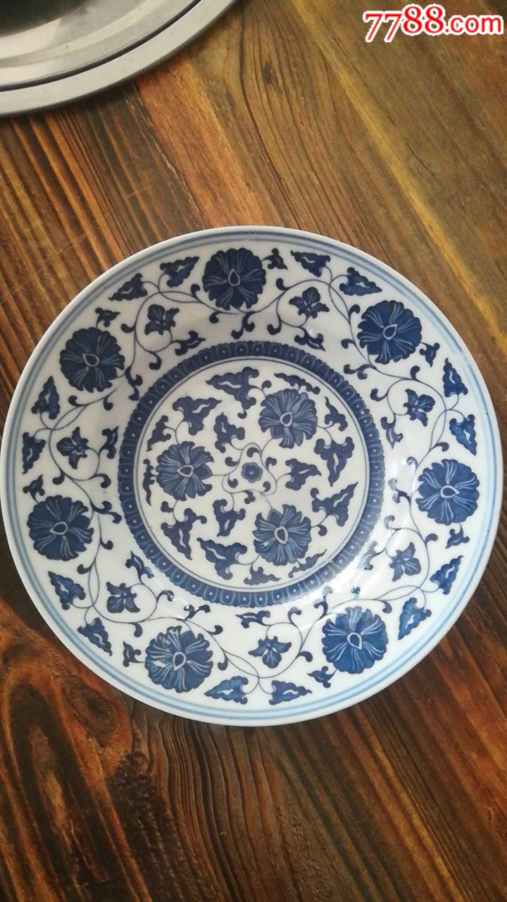 釉下彩青花盘-价格:80元-se65700093-青花瓷-零售-7788收藏__收藏热线