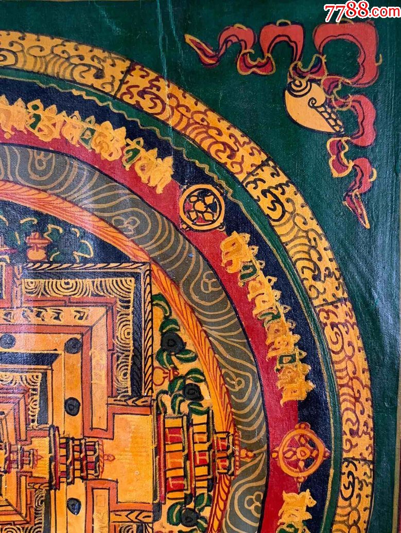 晚清,藏传佛教,坦城老唐卡