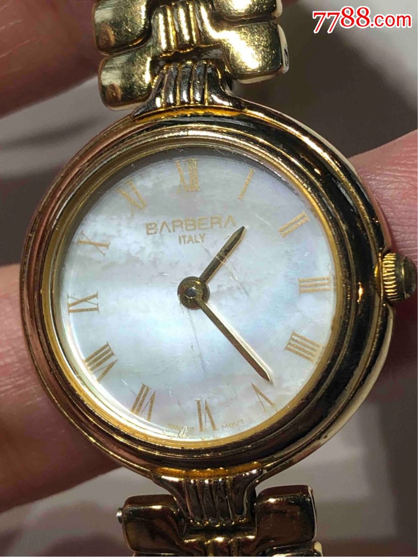 意大利品牌barbera巴伯拉石英女表瑞士机芯表盘23mm厚5.5mm表带长15
