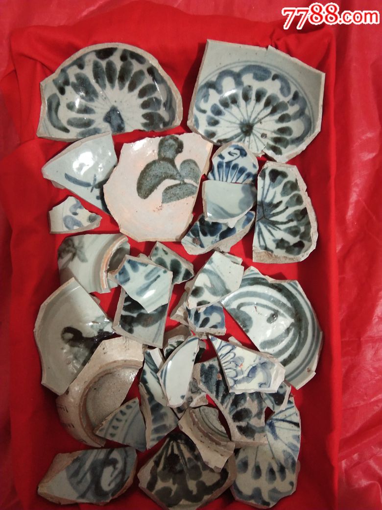 元代青花底座_价格50000元【小伟瓷片】_第1张_7788收藏__收藏热线