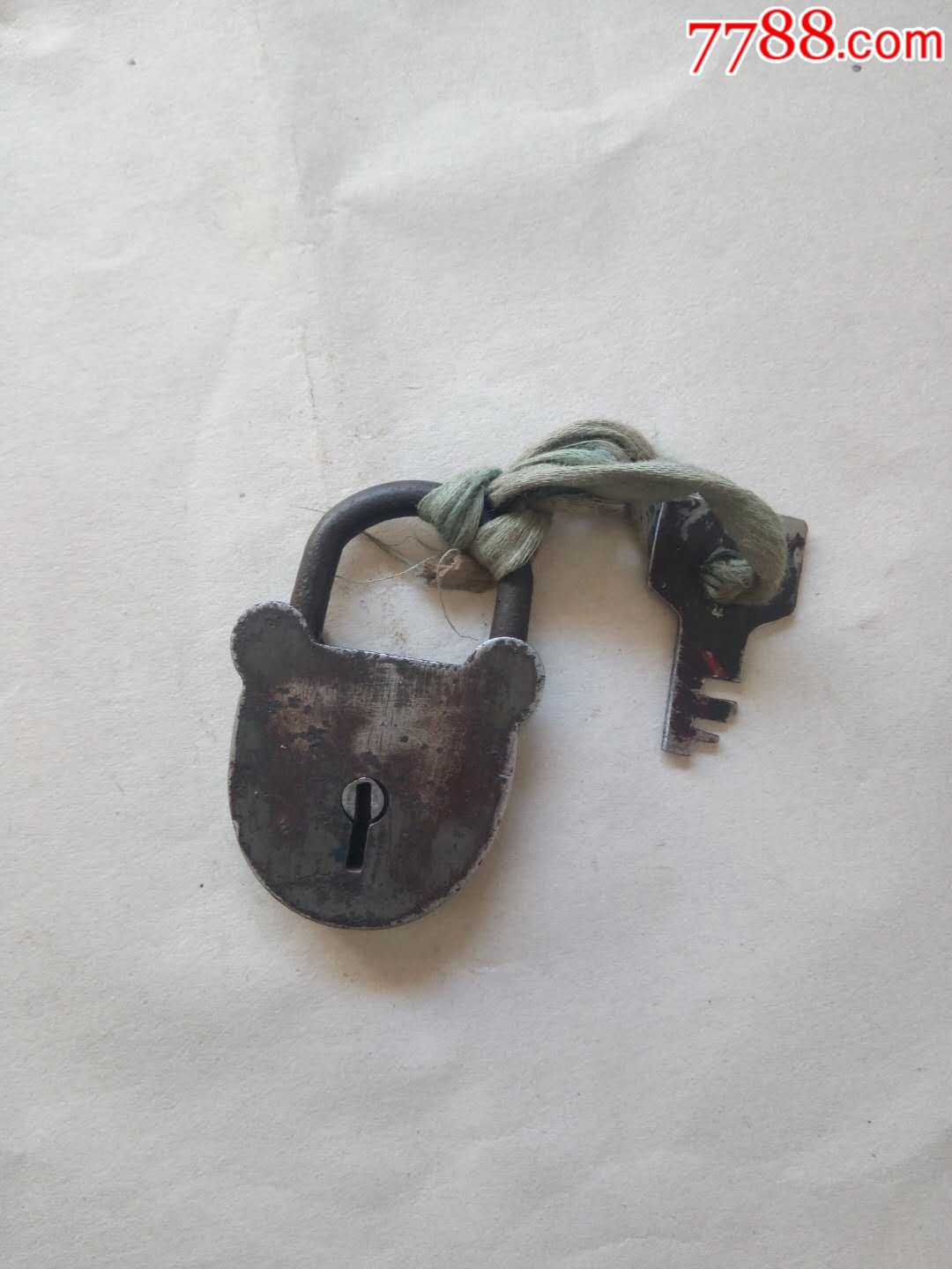 民国时期遗留老式千层铁锁