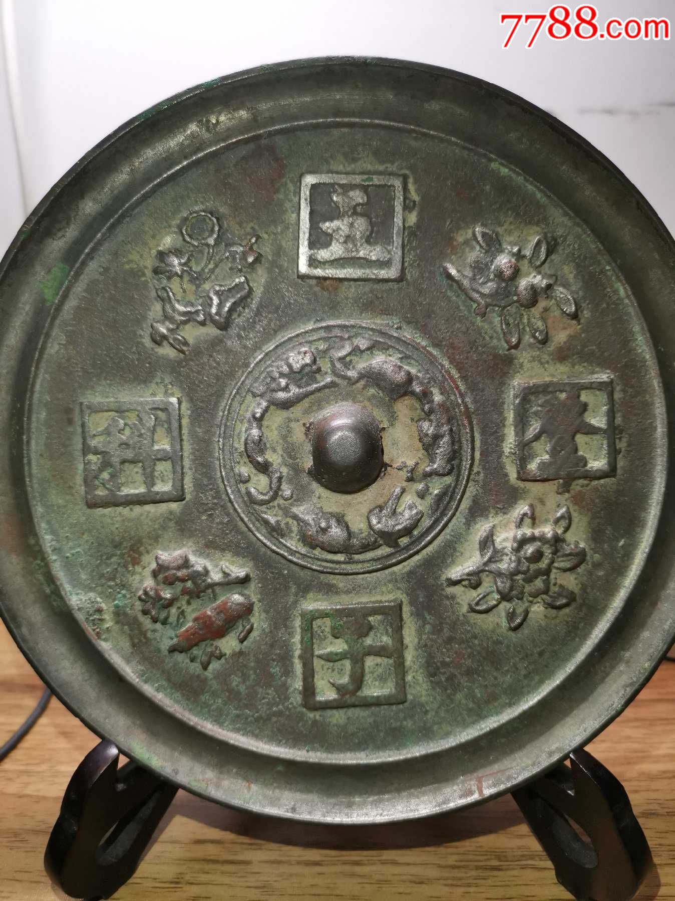 明代铜镜明代五子登科铜镜